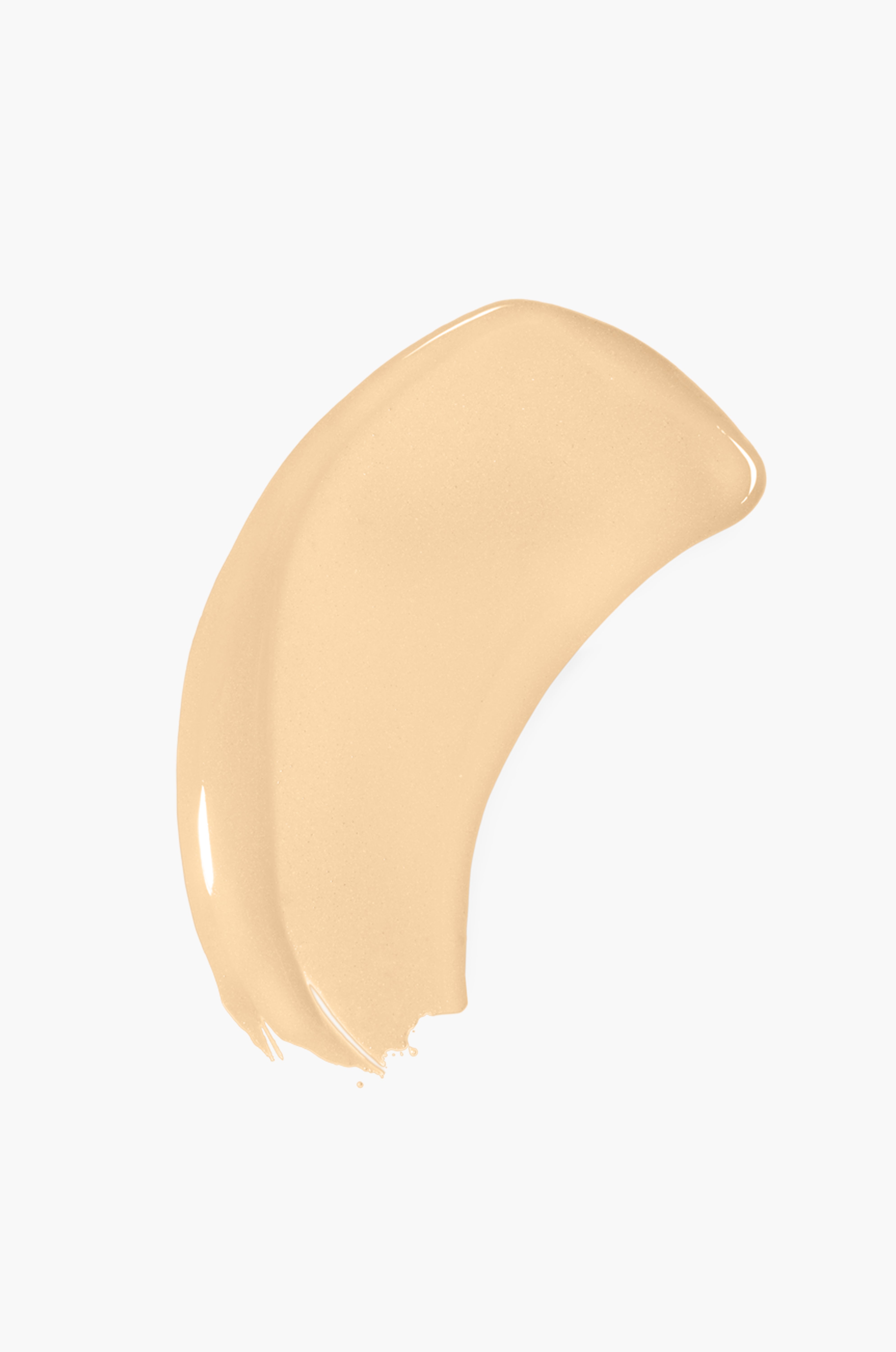 Displays the very fair w/ cool undertones smear of Twin Featherweight Foundation 110. 